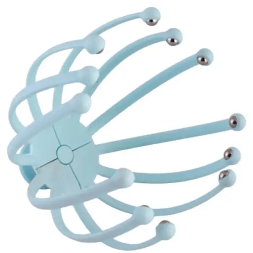 12-Arm Rolling Ball Head Massager Light Blue Inner